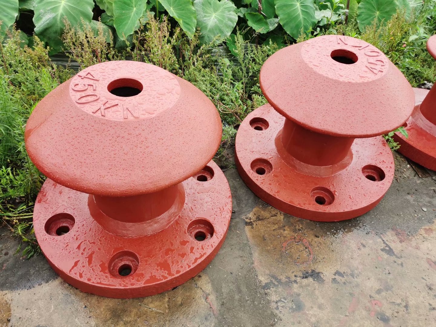 450KN全檔檐鑄鋼系船柱蘑菇頭